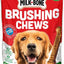 Fresh Breath Brushing Chews Large Mint Flavor Daily Dental Large Dog Treats, 18 count