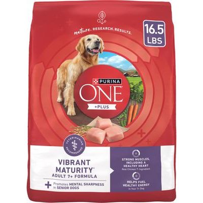 Alimento seco premium para perros adultos SmartBlend Vibrant Maturity 7+ con fórmula de pollo, bolsa de 8 lb