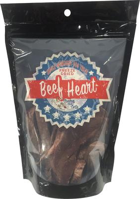 Single Ingredient Beef Heart Freeze-Dried Dog Treats, 3-oz bag