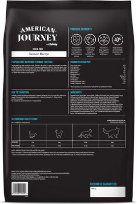 Bundle: American Journey Salmon Recipe Grain-Free Dry Cat Food, 12-lb bag + American Journey 100% Chicken Freeze-Dried Grain-Free Cat Treats, 5-oz bag