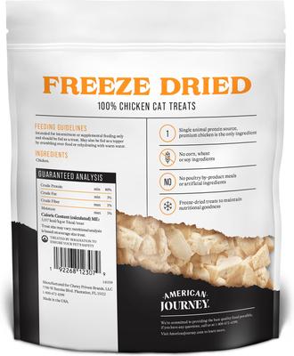 Bundle: American Journey Salmon Recipe Grain-Free Dry Cat Food, 12-lb bag + American Journey 100% Chicken Freeze-Dried Grain-Free Cat Treats, 5-oz bag