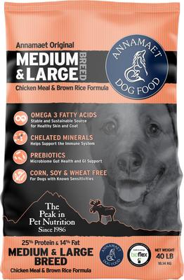 25% Medium & Large Breed Dry Dog Food, 5-lb bag