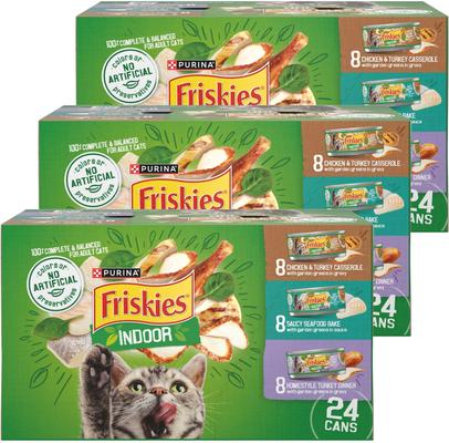 Indoor Variety Pack Canned Cat Food, 5.5-oz, case of 24