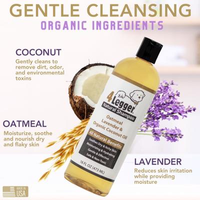 Organic Oatmeal, Aloe & Lavender Dog Shampoo, 16-fl oz bottle