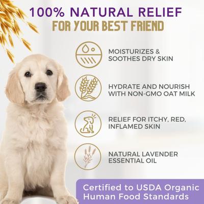 Organic Oatmeal, Aloe & Lavender Dog Shampoo, 16-fl oz bottle