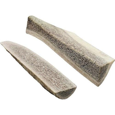 Premios para perros de asta de alce de 5 a 6 pulgadas, desprendida naturalmente, tamaño mediano, 2 unidades