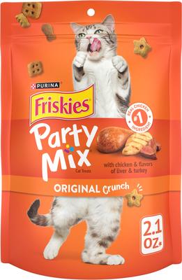Galletas crujientes para gatos Party Mix Original Crunch, bolsa de 2.1 oz