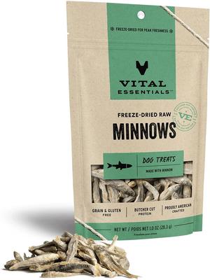 Bundle: Branded Pack - Vital Essentials Minnows Treats, Beef Freeze-Dried Food, Freeze-Dried Chicken Dog Food