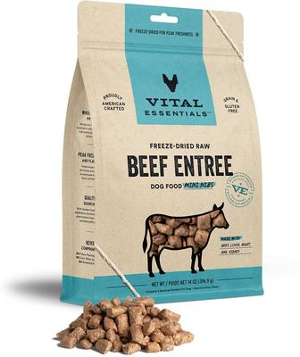 Bundle: Branded Pack - Vital Essentials Minnows Treats, Beef Freeze-Dried Food, Freeze-Dried Chicken Dog Food