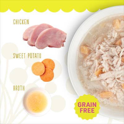 Chicken & Sweet Potato Entrée in Broth Grain-Free Wet Cat Food, 2.8-oz can, case of 24