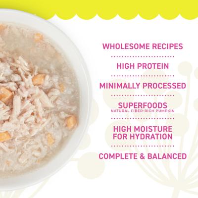 Chicken & Sweet Potato Entrée in Broth Grain-Free Wet Cat Food, 2.8-oz can, case of 24