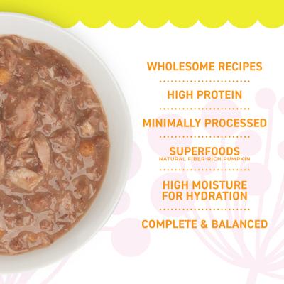 Tuna, Sweet Potato & Salmon Entrée in Broth Grain-Free Wet Cat Food, 2.8-oz can, case of 24