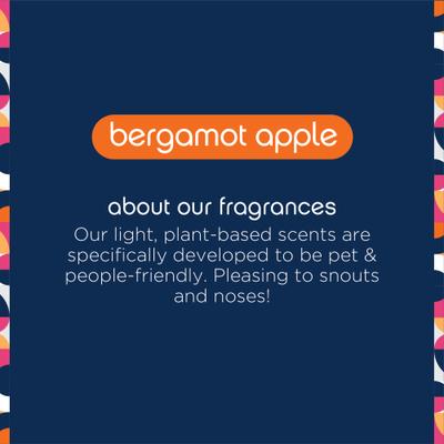 Toallitas húmedas para el cuidado de perros y gatos con bergamota y manzana, 15 unidades