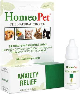 Anxiety Relief Dog, Cat, Bird & Small Animal Supplement, 450 drops,15-ml