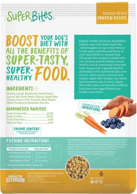 Bundle: Health Extension Little Bites Chicken & Brown Rice Recipe Dry Food + Super Bites Chicken Recipe Freeze-Dried Raw Dog Food Mixer
