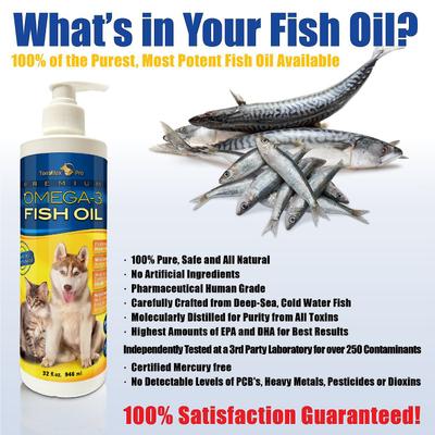 Pro Premium Omega-3 Fish Oil Dog Supplement, 32-fl oz bottle