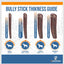 Golosinas delgadas para perros Bully Sticks de 12 pulgadas, paquete de 12