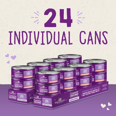 Stella & Chewy's Carnivore Cravings Wild-Caught Tuna Flavored Minced Wet Cat Food, 2.8-oz can, case of 24