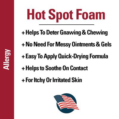 Allergy Hot Spot Dog & Cat Foam, 8-fl oz bottle