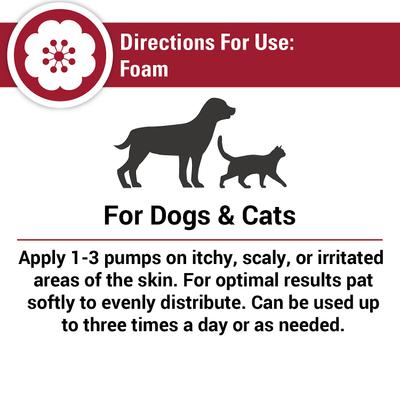Allergy Hot Spot Dog & Cat Foam, 8-fl oz bottle