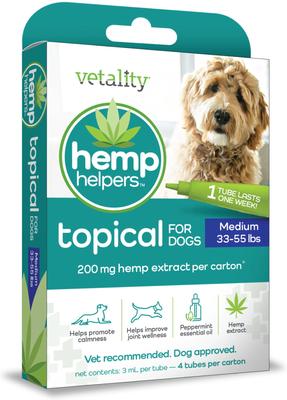 Hemp Helpers Topical for Dogs, 3-ml, 4 count, Under 33-lb