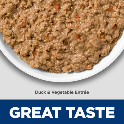 Adult Sensitive Stomach & Sensitive Skin Duck & Vegetable Entree Grain-Free Pate Wet Cat Food, 2.9-oz can, 24 count
