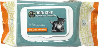 Groom Genie Eye, Ear & Tush Dog Wipes, 100 count