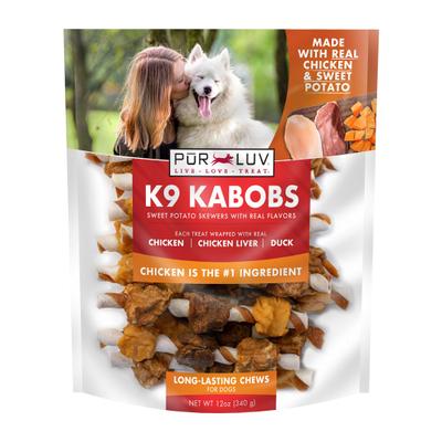K9 Kabob Real Chicken & Sweet Potato Dog Treats, 12-oz bag