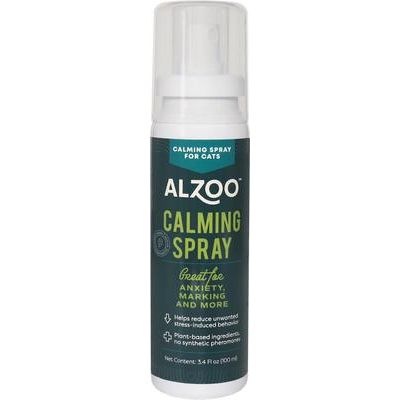 Spray calmante natural para gatos a base de plantas, botella de 3.4 onzas líquidas