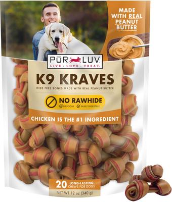 K9 Kraves Peanut Butter Dog Treats, 20 count