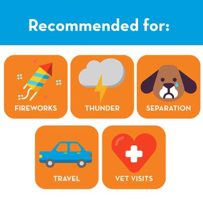 Classic Anxiety & Calming Vest for Dogs, Heather Grey, Large