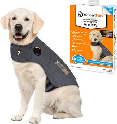 Classic Anxiety & Calming Vest for Dogs, Heather Grey, Large