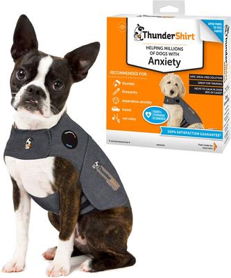 Classic Anxiety & Calming Vest for Dogs, Heather Grey, Large