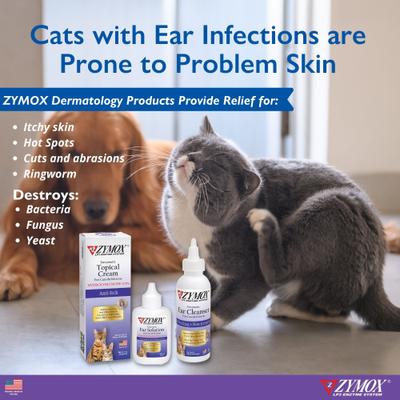 Enzymatic Kitten & Cat Ear Solution with 0.5% Hydrocortisone, 1.25-fl oz bottle