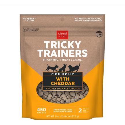 Tricky Trainers con premios crujientes de hígado para perros, bolsa de 8 oz