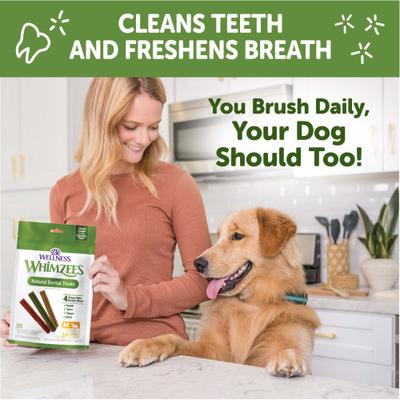 by Wellness Stix Dental Chews Natural Grain-Free Dental Dog Treats, Medium, 14 count