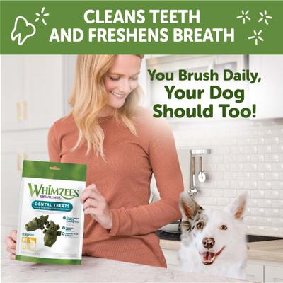 by Wellness Alligator Dental Chews Natural Grain-Free Dental Dog Treats, Medium, 12 count
