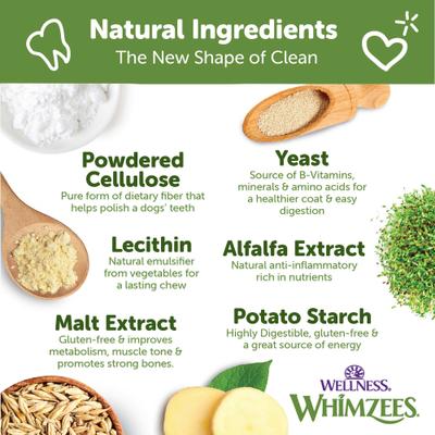 by Wellness Stix Dental Chews Natural Grain-Free Dental Dog Treats, Small, 28 count