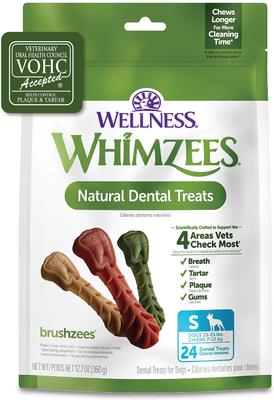 by Wellness Brushzees Dental Chews Natural Grain-Free Dental Dog Treats, Small, 14 count