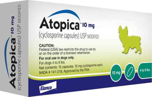 (Cyclosporine Modified) Capsules for Dogs, 10-mg, 30 capsules