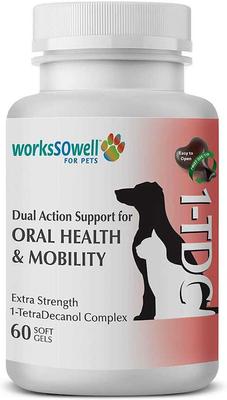 Dental & Joint Health Softgel Supplement for Dogs & Cats, 60 count