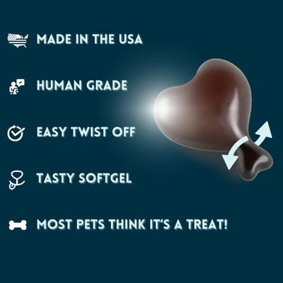 Dental & Joint Health Softgel Supplement for Dogs & Cats, 60 count