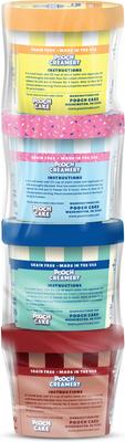 Ice Cream Mix Peanut Butter, Birthday Cake, Vanilla & Carob Variety Pack Dog Treat, 2.32-oz, 4 count