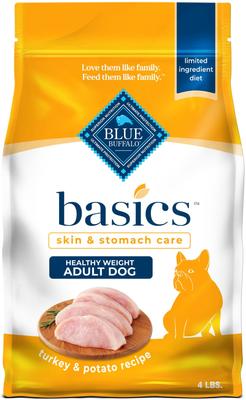Basics Skin & Stomach Care Healthy Weight Turkey & Potato Recipe Adult Dry Dog Food, 4-lb bag