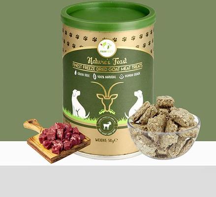 Nature's Feast Goat Meat Grain-Free All Natural Freeze-Dried Dog Training Treat, 1.76-oz canister