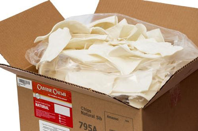 Natural Premium Thick Cut Rawhide Chips Beef Flavor Dental Dog Chews, 84 count