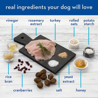 Turkey Meatball Recipe with Cranberries Dog Treats, 12.5-oz bag