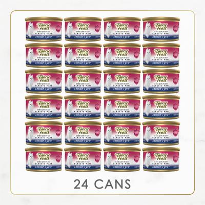 Chicken Feast Pate Senior 7+ Canned Cat Food, 3-oz can, case of 24