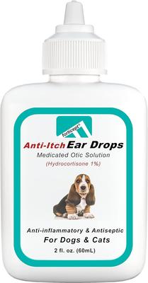 Anti-Itch Ear Infection Treatment Drops for Dogs & Cats, 2-fl oz bottle