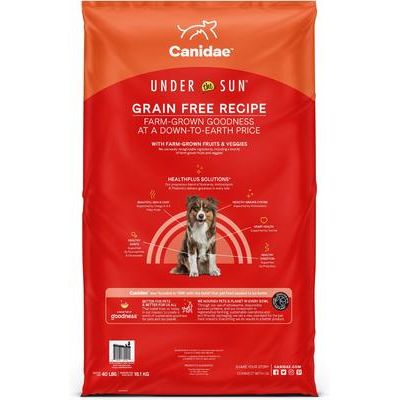 Alimento seco para perros adultos Under the Sun Grain-Free Lamb Recipe, bolsa de 40 lb